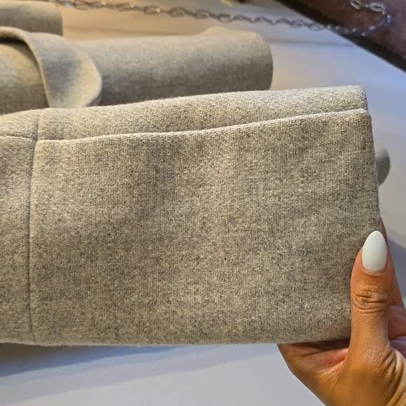 J. Crew Stadium Cloth Nello Gori Light Gray Women's Wool Coat NWOT - Picture 9 of 16